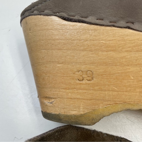 No.6 New School Clog on Wedge in Gray size 39EU Handmade in the U.S. - Picture 6 of 12